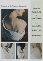 Exposition à la galerie Flo à Caylus , francine D'oliveira Rezende artiste peintre
